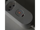 Steffen Steckdosenleiste IQ PRO 6fach, PRO 6xT13 + 1xUSB-A 18W + 1xUSB-C PD 20W, 3m, schwarz