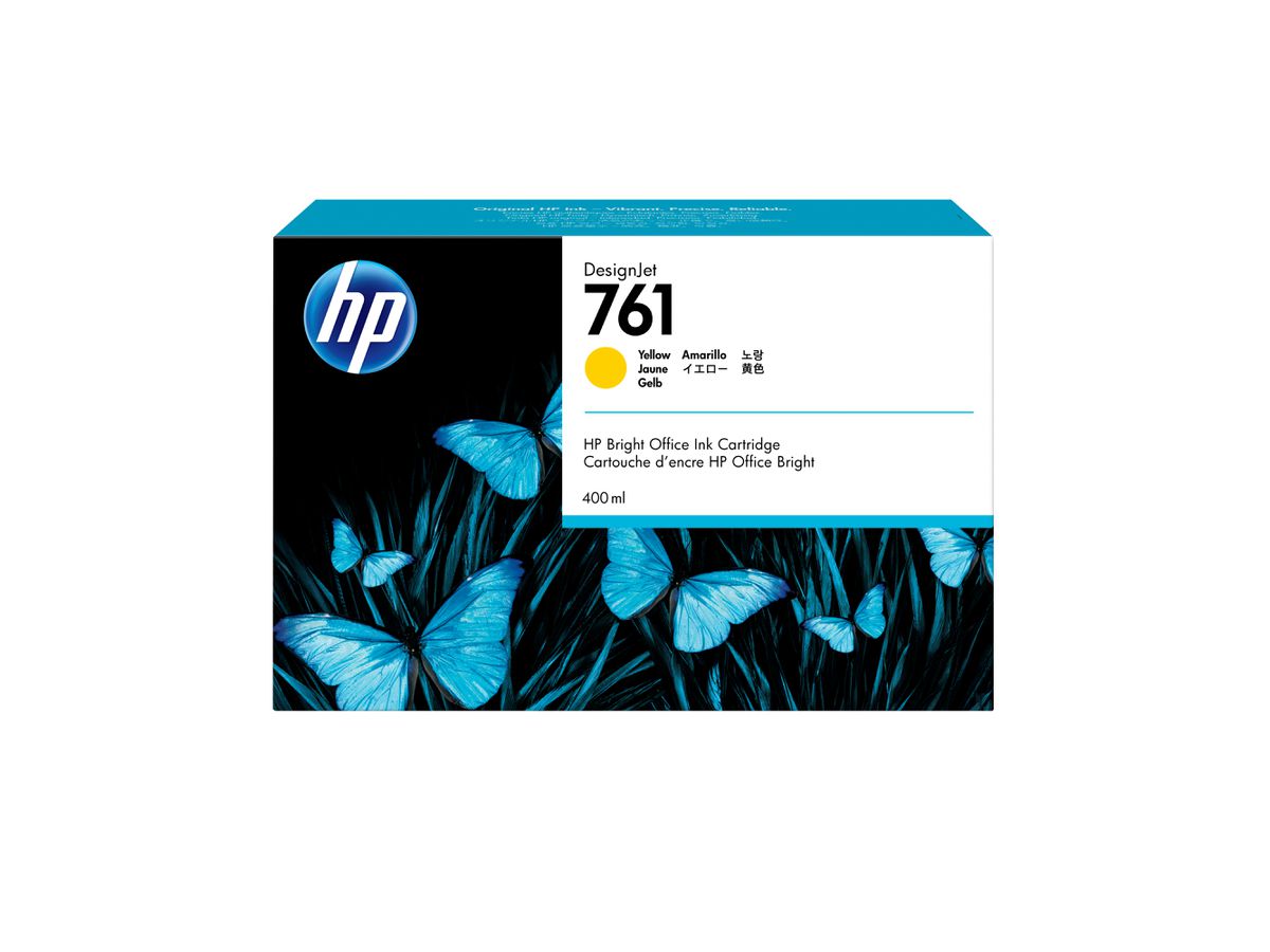 HP 761 Gelb DesignJet Druckerpatrone, 400 ml