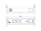 BACHMANN DESK 2x contact de protection USB C