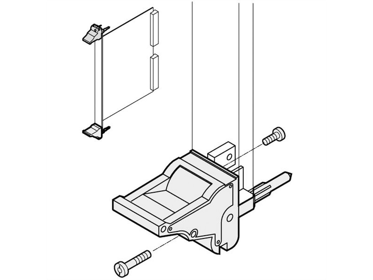 SCHROFF IEL-Griff - IEL-GRIFF UNTEN GR/SW 10STK