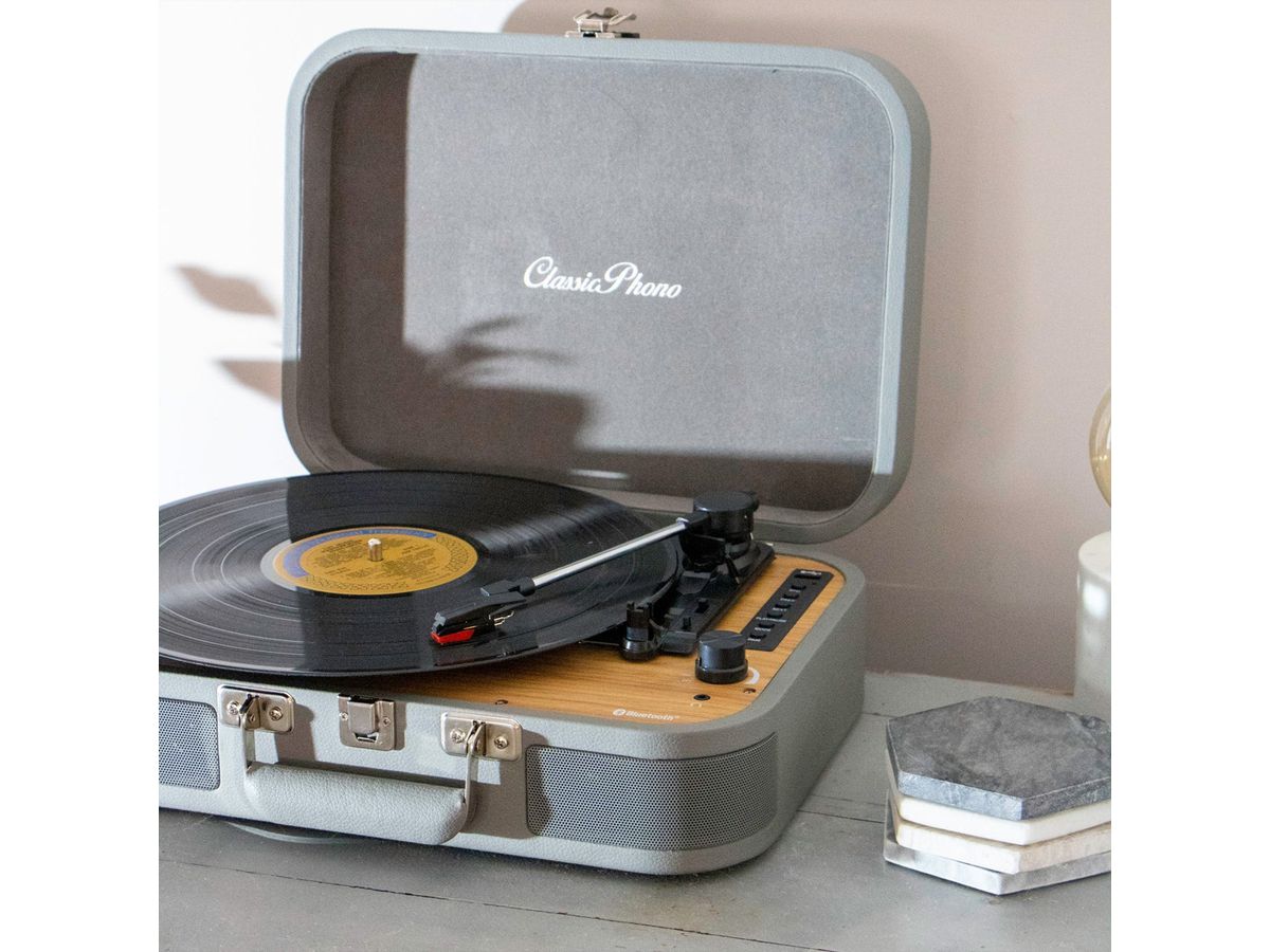 Platine vinyle Lenco TT-116GY, Encodage direct des MP3 USB, 33rpm&45rpm