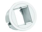 BACHMANN PIX 1xCM RAL9010 Zierring in Edelstahl-Optik