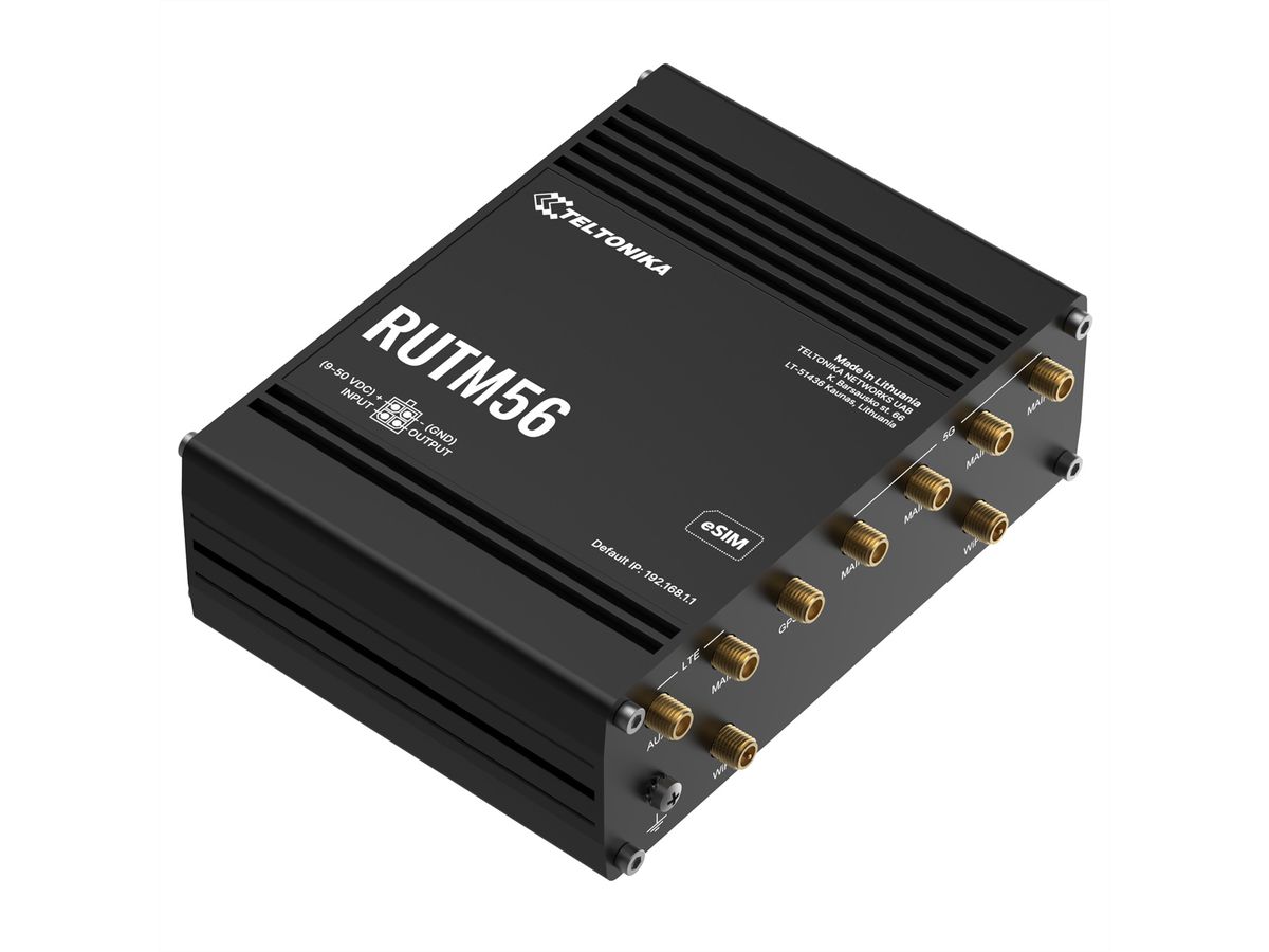 TELTONIKA Routeur RUTM56 avec modem 5G et 4G Cat 4