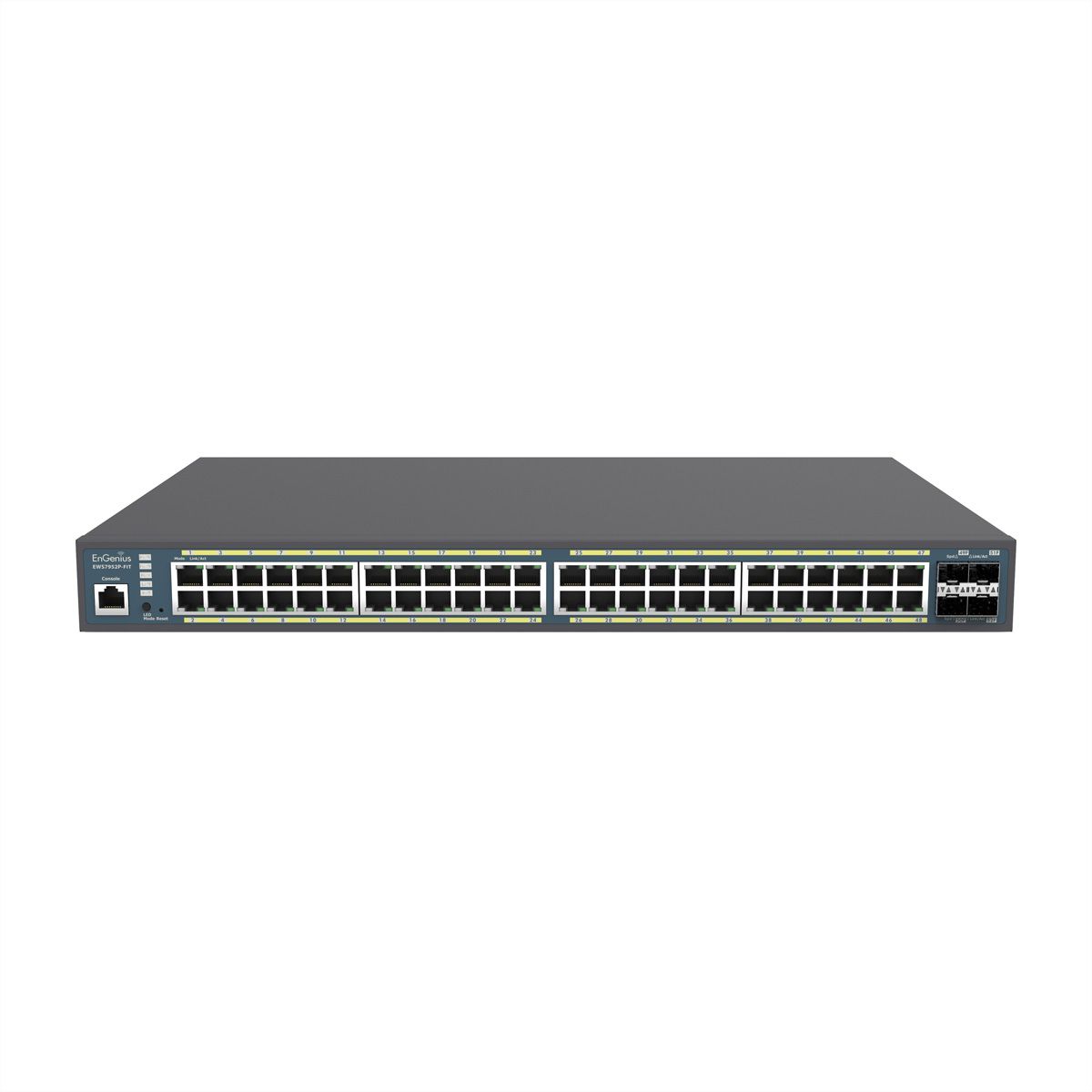 EnGenius EWS7952P-FIT 48-Port Gigabit PoE+ Switch, Administré, 410W avec 4 ports SFP