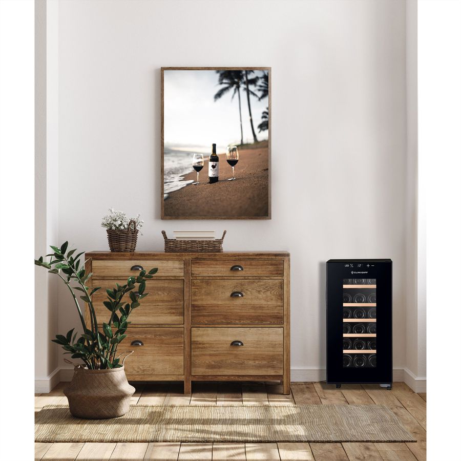 Climadiff Weinkühlschrank CUVEE18, Freistehend, 1 Zone, 18 Flaschen