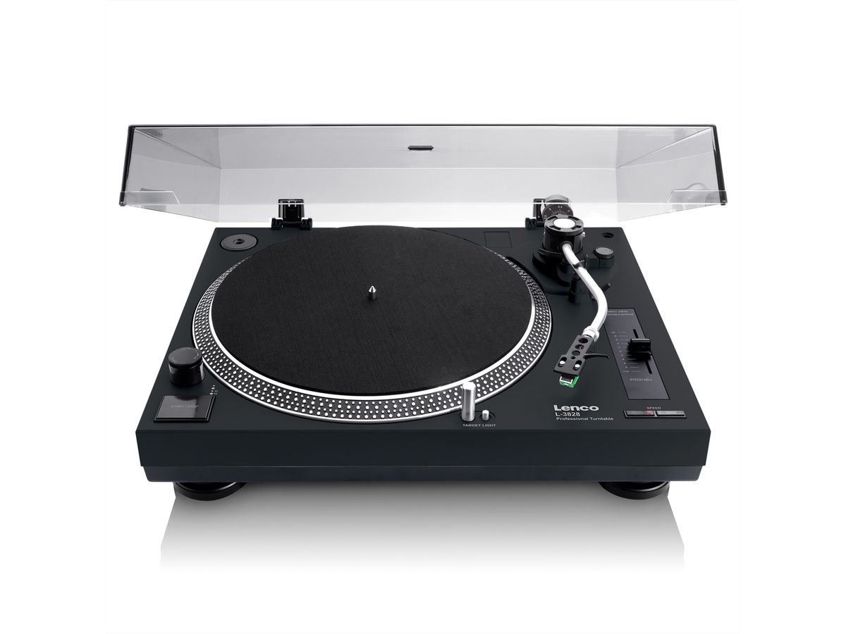 Lenco Platine vinyle L-3828BK, noir