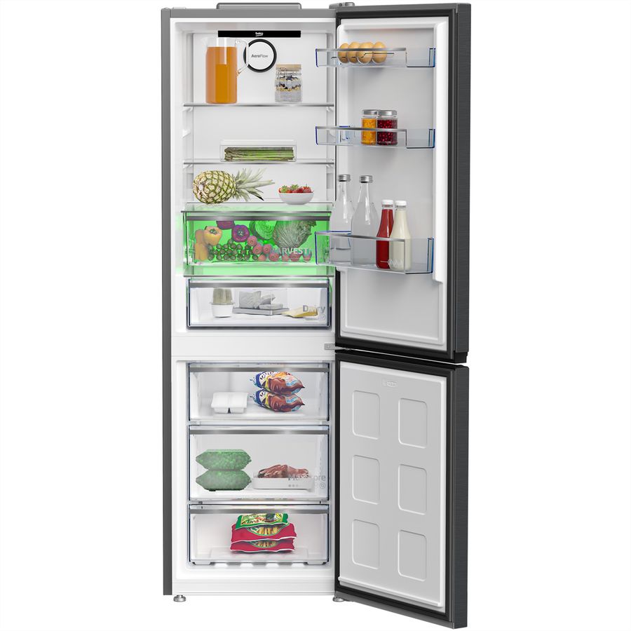 Beko Kühl-Gefrierkombination KG530, 316l, C, Dark Inox