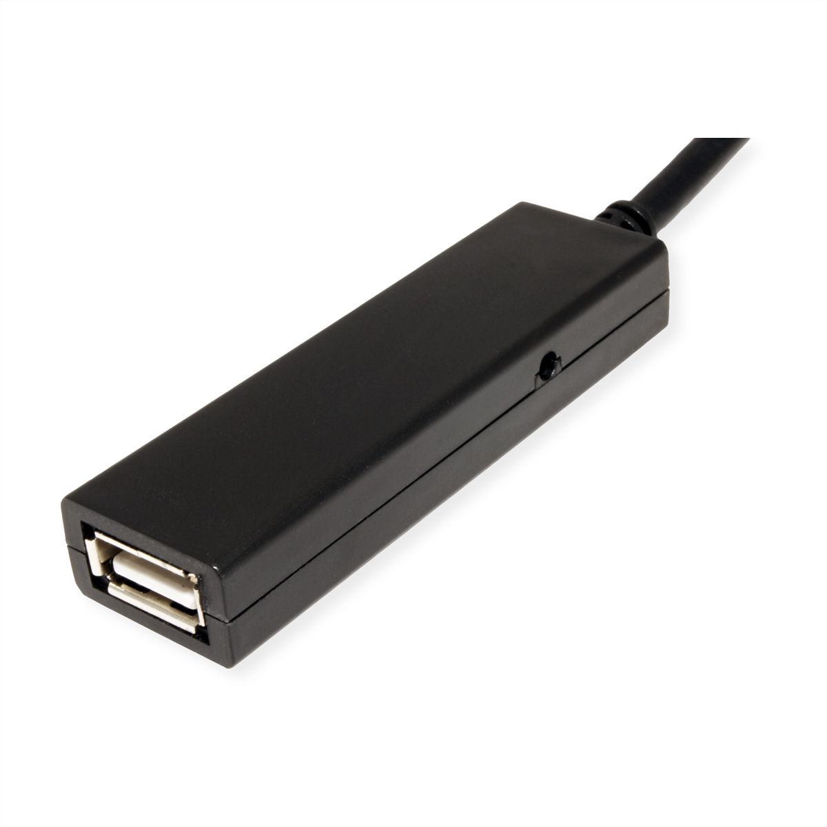 VALUE USB 2.0 Verlängerung, aktiv, mit Repeater, A-C, schwarz, 10 m