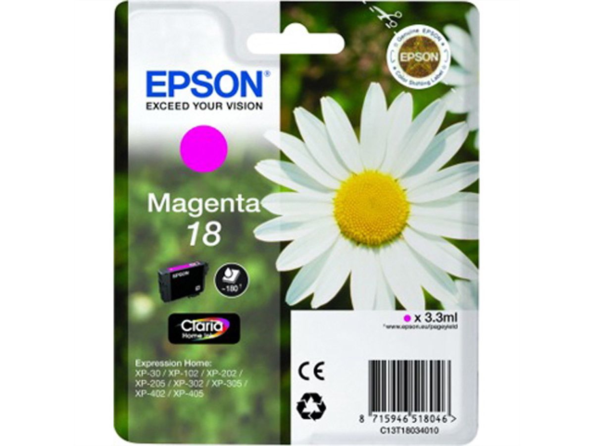 Epson 18 - cartouche d'impression, magenta