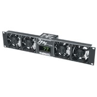 Middle Atlantic Products IUQFP-4D Rack-Kühlgerät Schwarz 2U Eingebautes Display