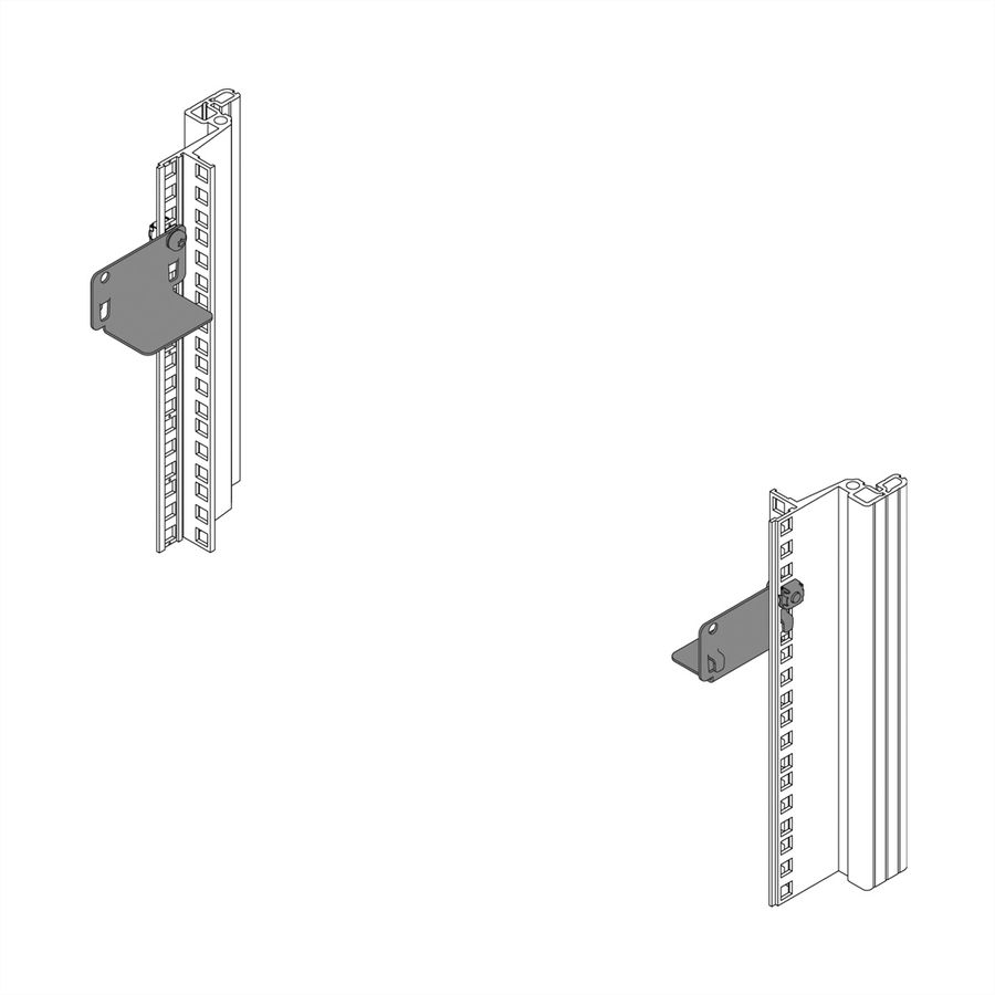 SCHROFF Glissières courtes 15KG (x2)