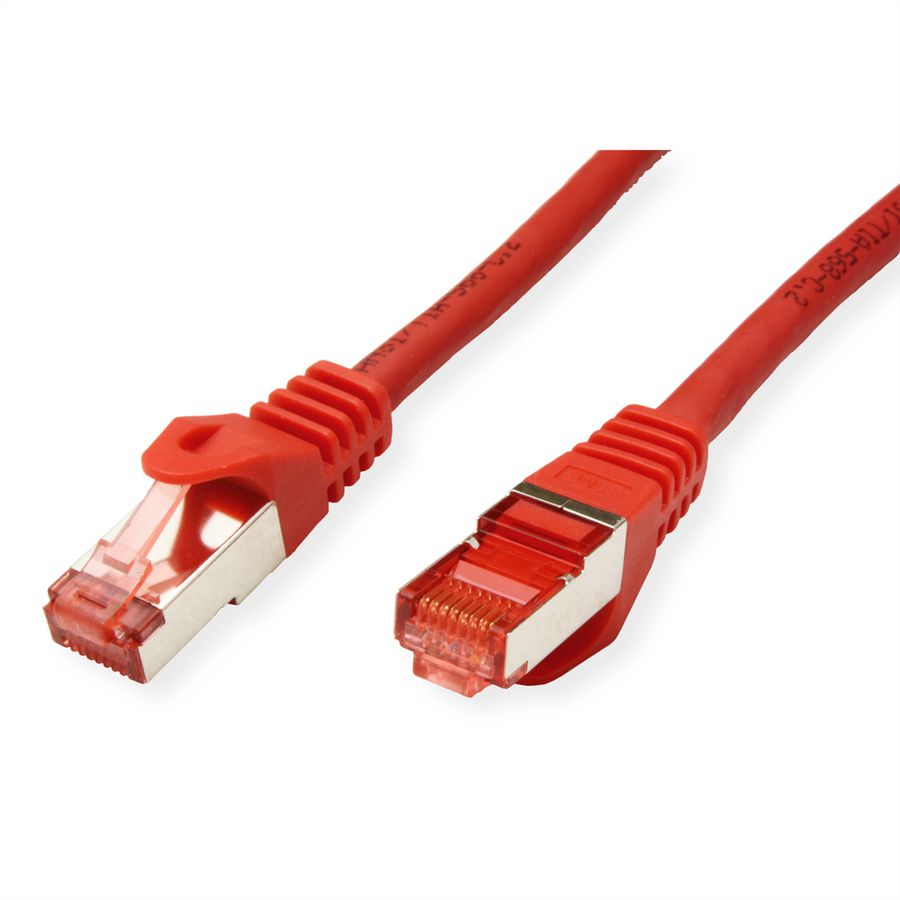 Cordon ROLINE S/FTP(PiMF) Cat.6, LSOH, Component Level, rouge, 2 m