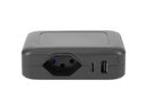 Steffen station de charge IQ simple, 1xT13 + 1xUSB-A 36W + 1xUSB-C PD 45W, noir, 1.5m