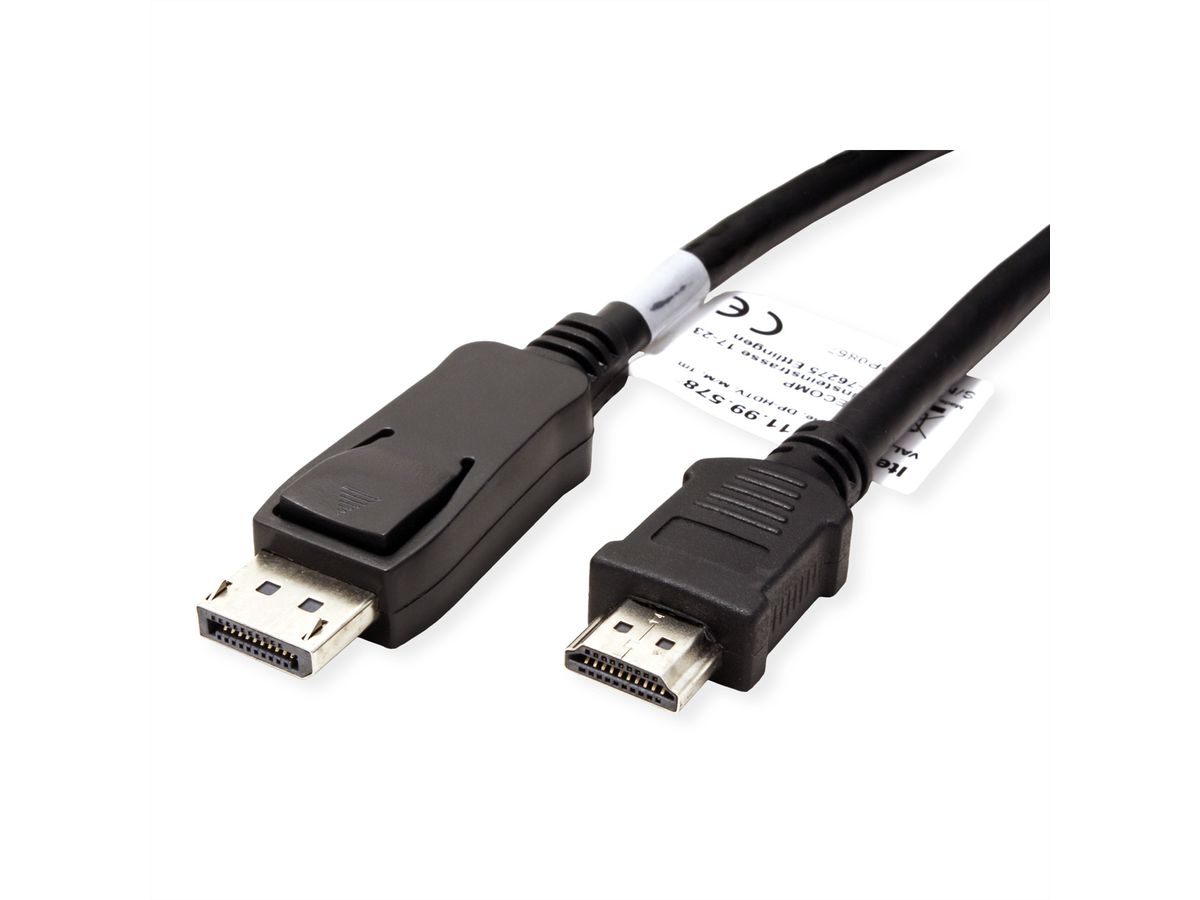 VALUE Câble DisplayPort DP - HDTV, M/M, noir, 3 m