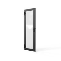 SCHROFF Porte en verre 1600H 600 IP55 fermeture 3 points RAL7021