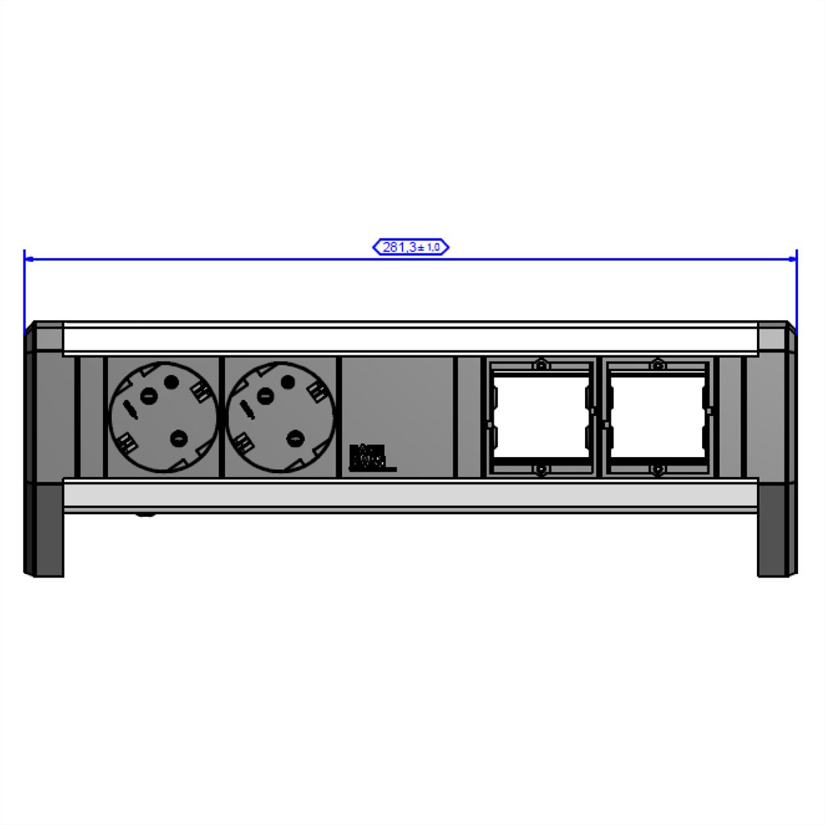 BACHMANN DESK 2x contact de protection