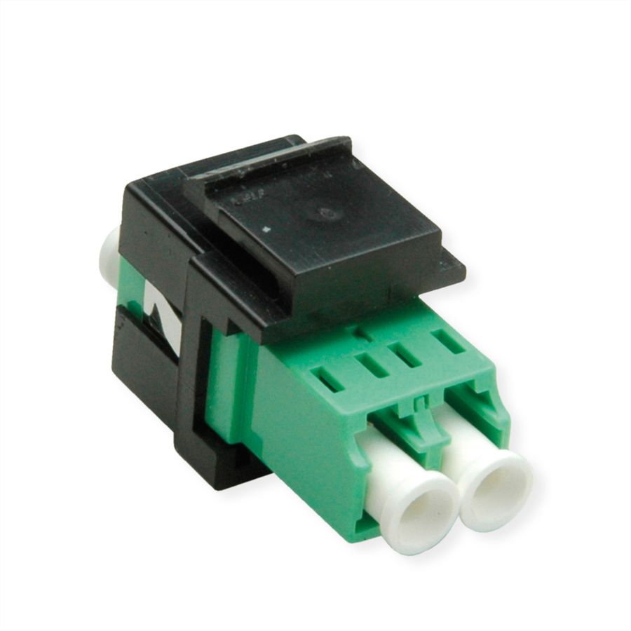 ROLINE Keystone LWL-Adapter LC/LC Duplex, Single Mode, OS2, APC