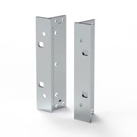 SCHROFF 19"-Winkel Typ F mit / ohne Grifflöcher für Textildichtung - 19"WINKEL 3HE M.GR. 2STK