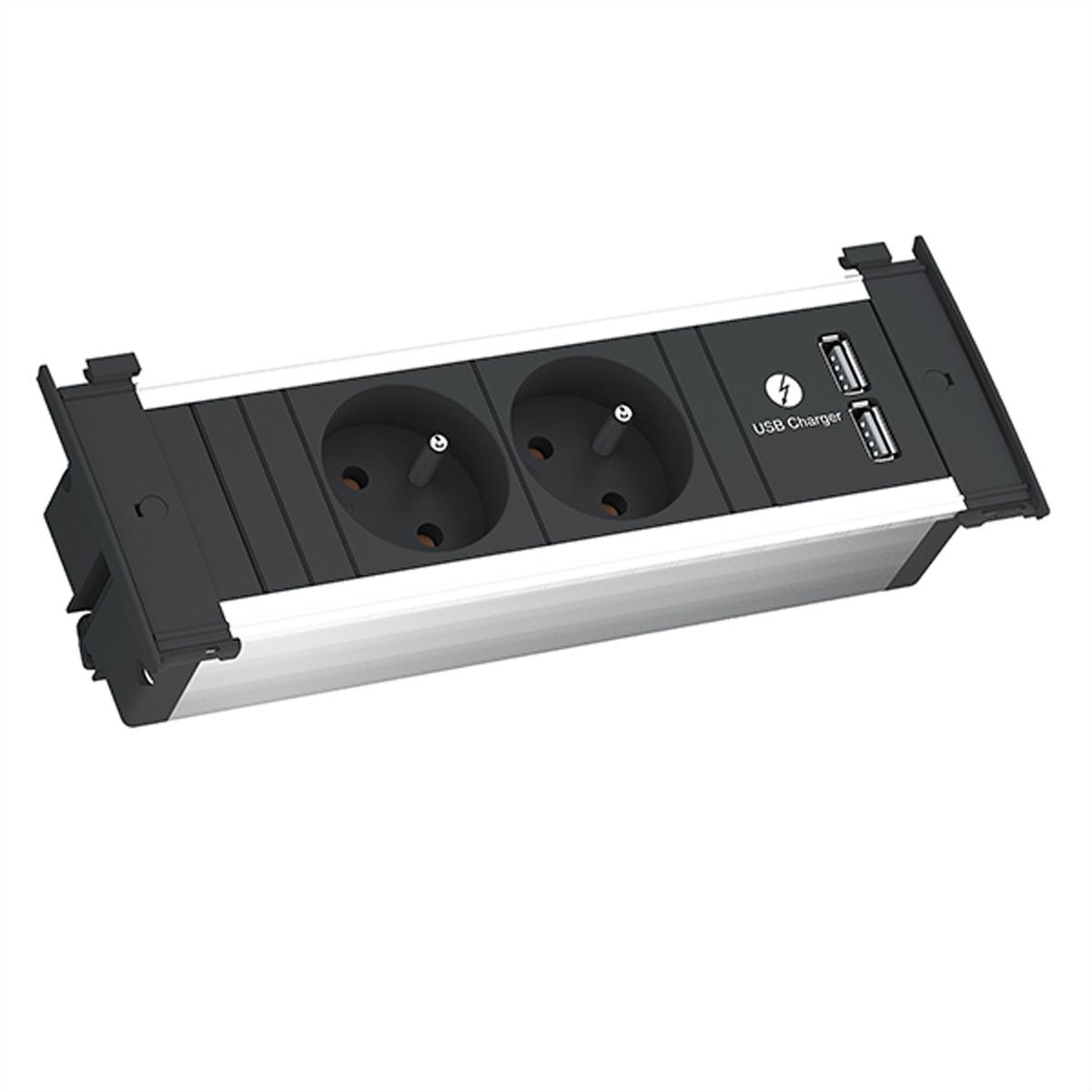 BACHMANN KAPSA S 2xUTE 1xUSB Charger Strom 2,0m CEE7/7