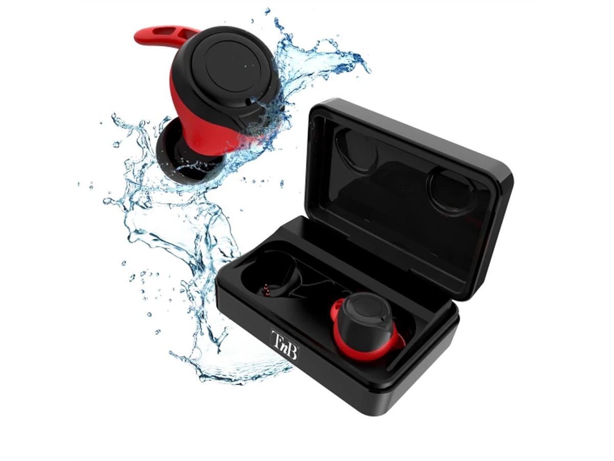 T'nB Xtremework In-Ear Kopfhörer, IPX5, BT5.0, 9h playtime, 135h Batteriecase