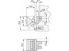 SCHROFF Aushebegriff in Trapezform, Typ 2 - TRAPEZGRIFF OP RAL9005 10STK