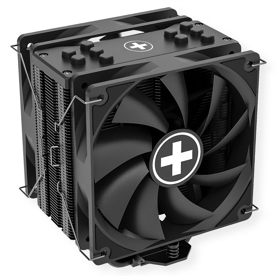 Xilence M705D AMD und Intel CPU Kühler, 2x 120mm Black PWM Lüfter, 220W TDP