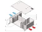 SCHROFF 2 HE, 4 Slot, mit Rear I/O und ATX-Netzgerät - BGTR 2HE 275T 4SL CPCI ATX