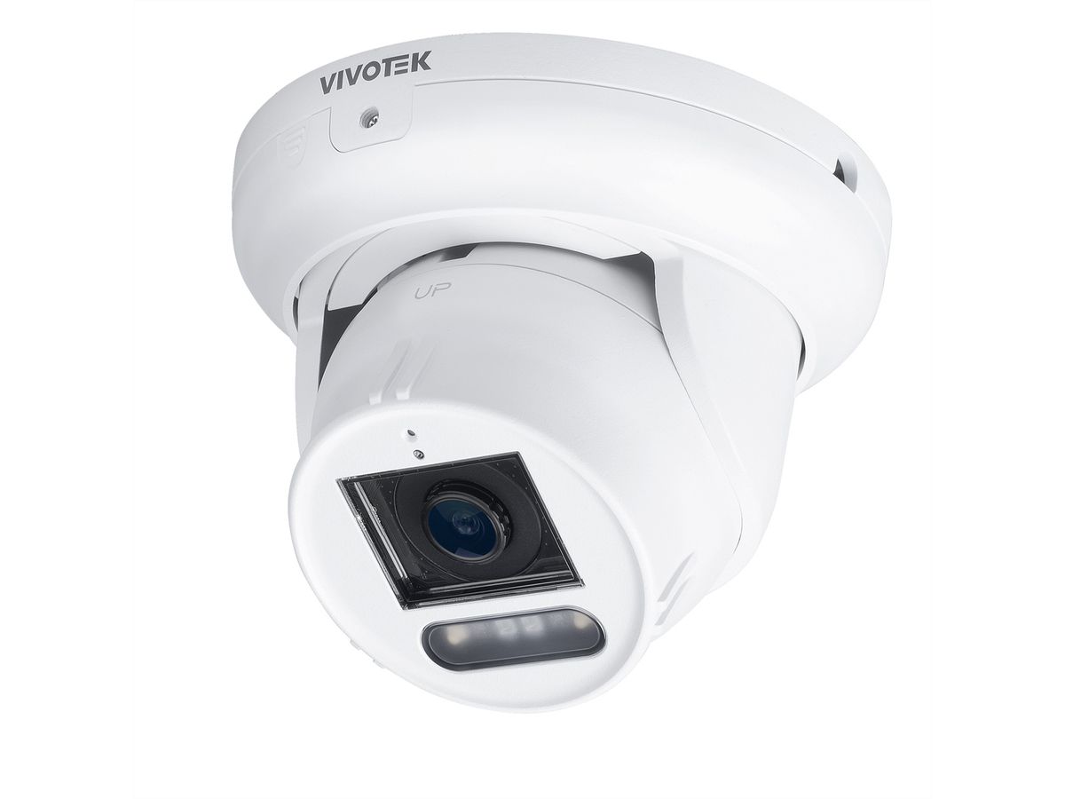 VIVOTEK IT9399-HVW Caméra Turret 8 MP, 110.7°, IR-LED 40m, Lumière blanch 30m