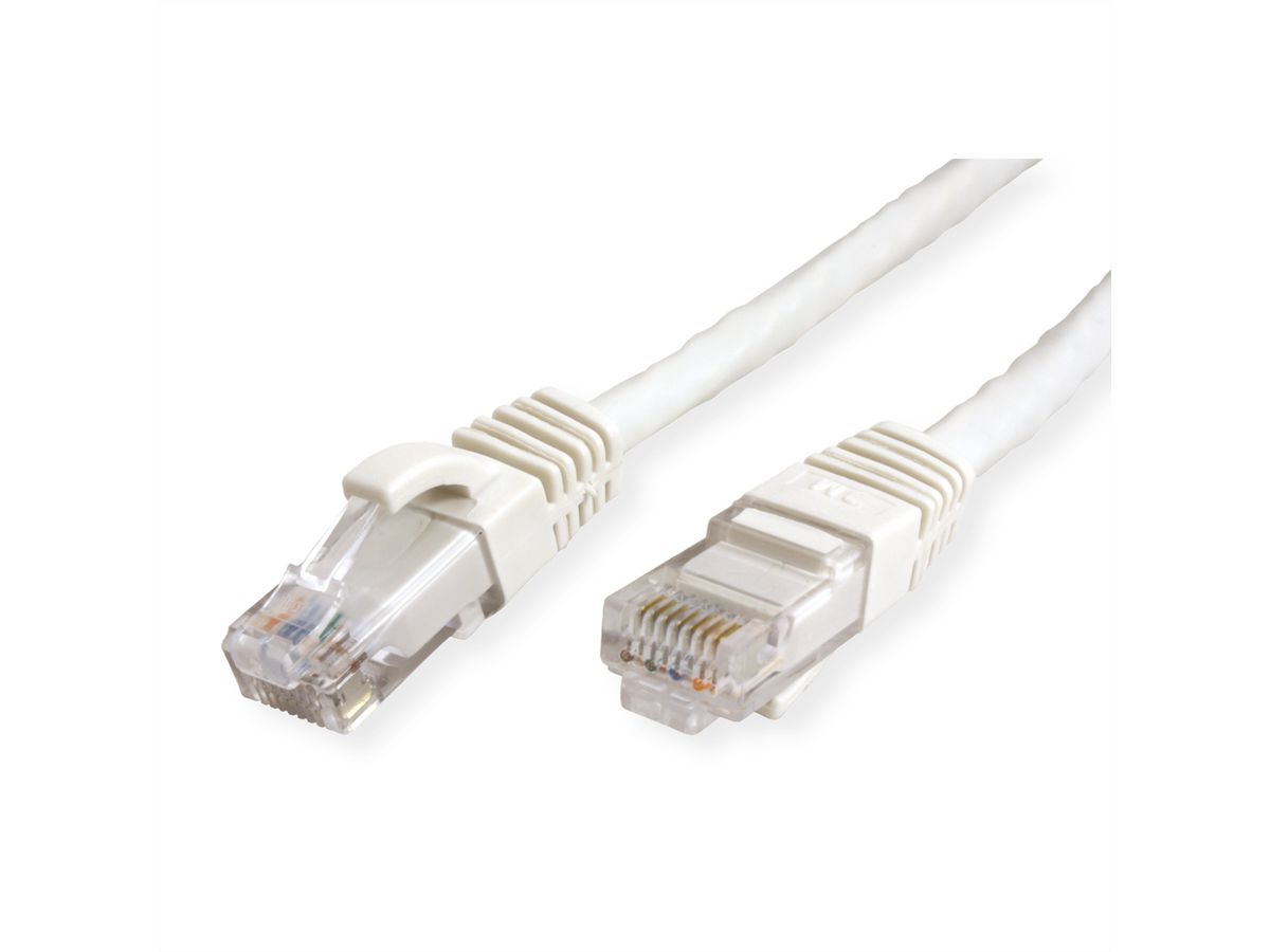 Cordon VALUE Cat.6A (Classe EA) / 10 Gigabit UTP, blanc, 15 m