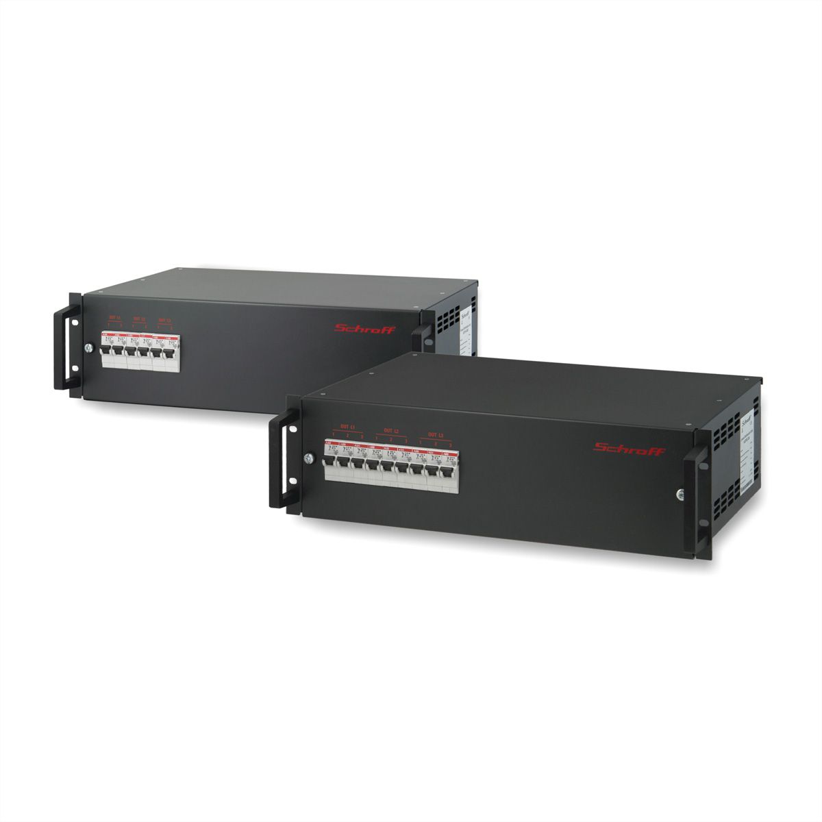 SCHROFF 19"-Stromverteiler, 3-phasig - 19"STROMVERT. 3HE 400V 32A