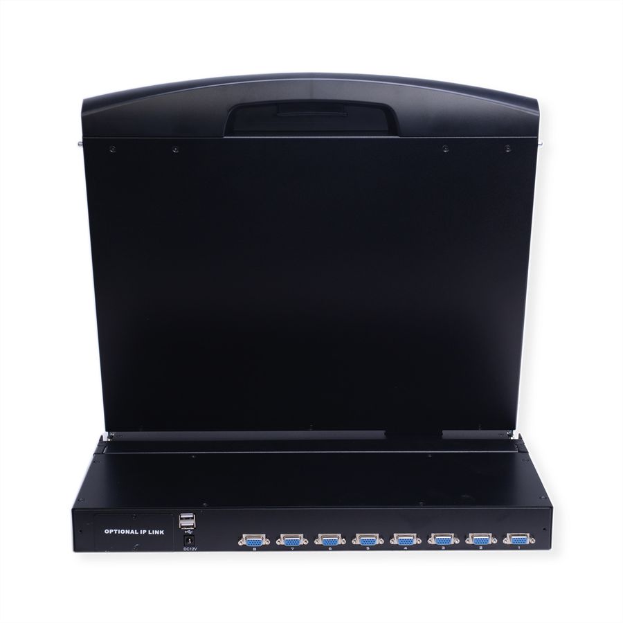 VALUE 19-Zoll-KVM-Switch, 8-Port, 43 cm (17") TFT (4:3), VGA, USB, CH-Layout