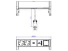 BACHMANN DESK2 2x contact de protection 1x chargeur USB 1x ABD, noir