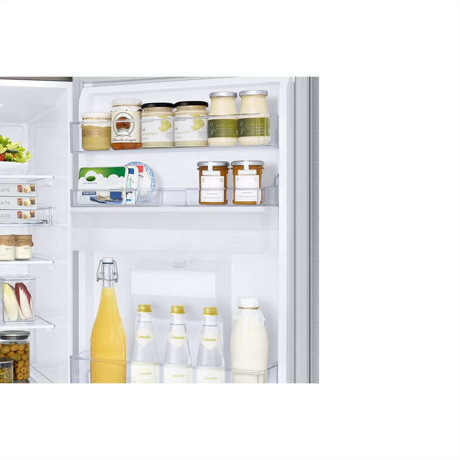 Samsung Kühl-Gefrierkombination RB7300 , 341l, D, WiFi, Silber mit Griffmulde