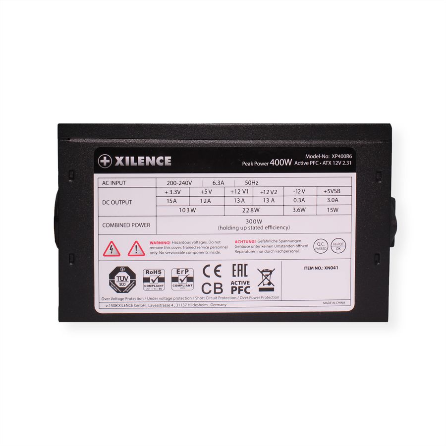 Xilence XP400R6 PC Netzteil, 400W Peak Power, ATX