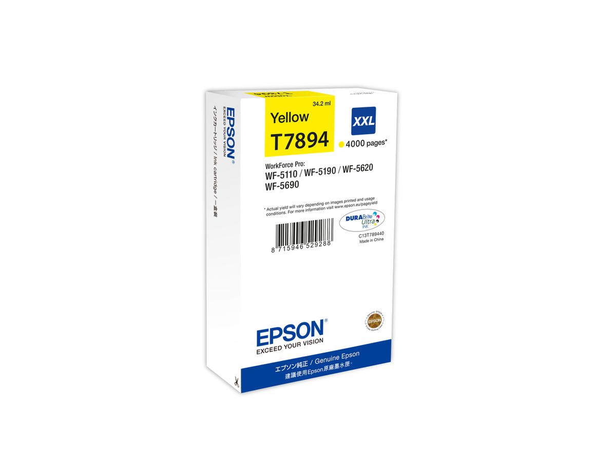 Epson Encre Jaune XXL (4 000 p)