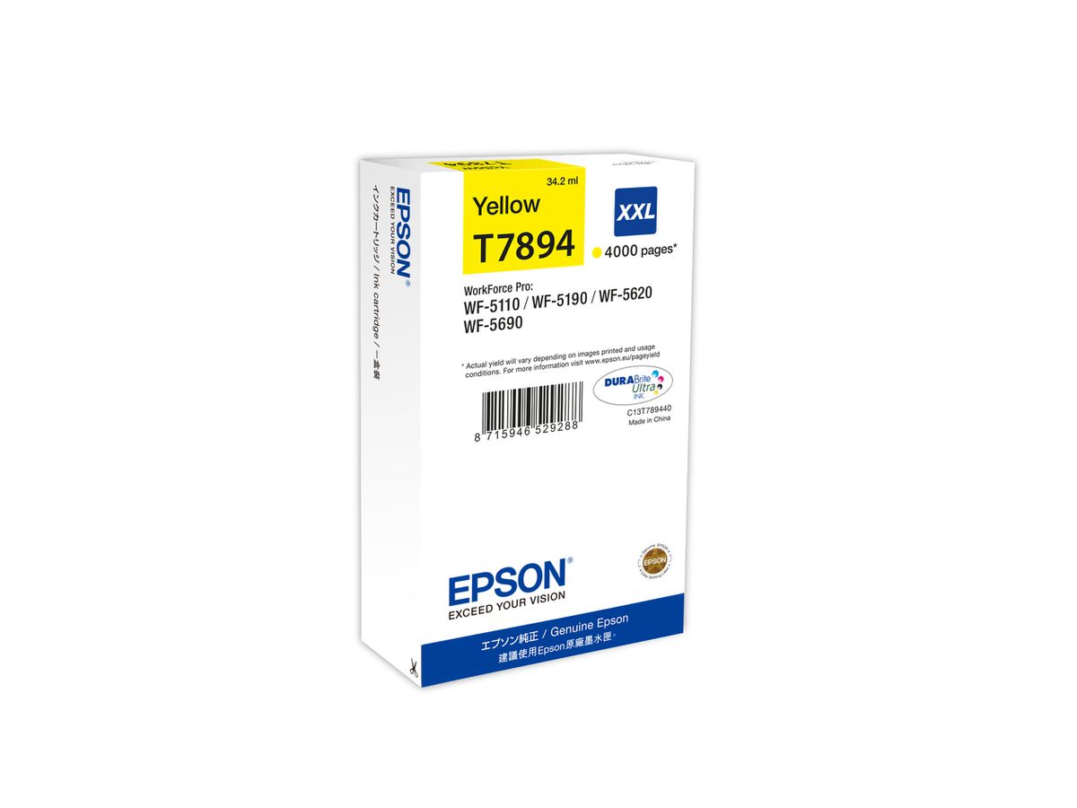 Epson Tintenpatrone XXL Yellow 4k