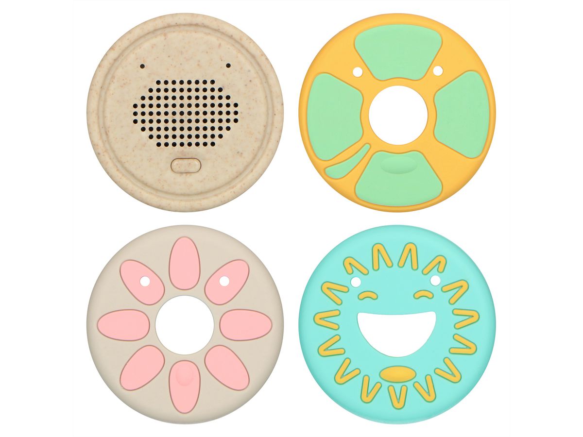 Alecto Baby HeeHee - Bouton vocal, transforme votre peluche en un ami interactif, Blanc