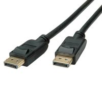 ROLINE GREEN DisplayPort Kabel, v1.4, DP ST - ST, schwarz, 1 m