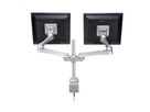 ROLINE Bras LCD double, 4 articulations, fixation sur bureau