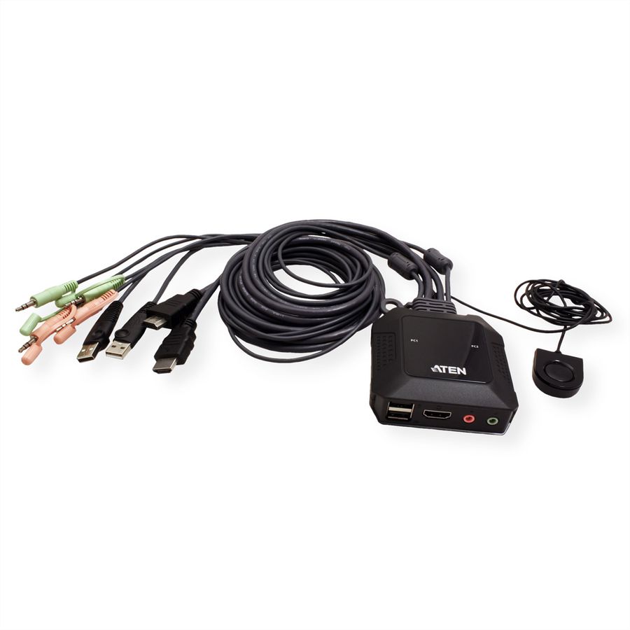 ATEN CS22H 2-Port USB 4K HDMI KVM Switch