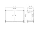 ROLINE Mini-Druckertisch, grau