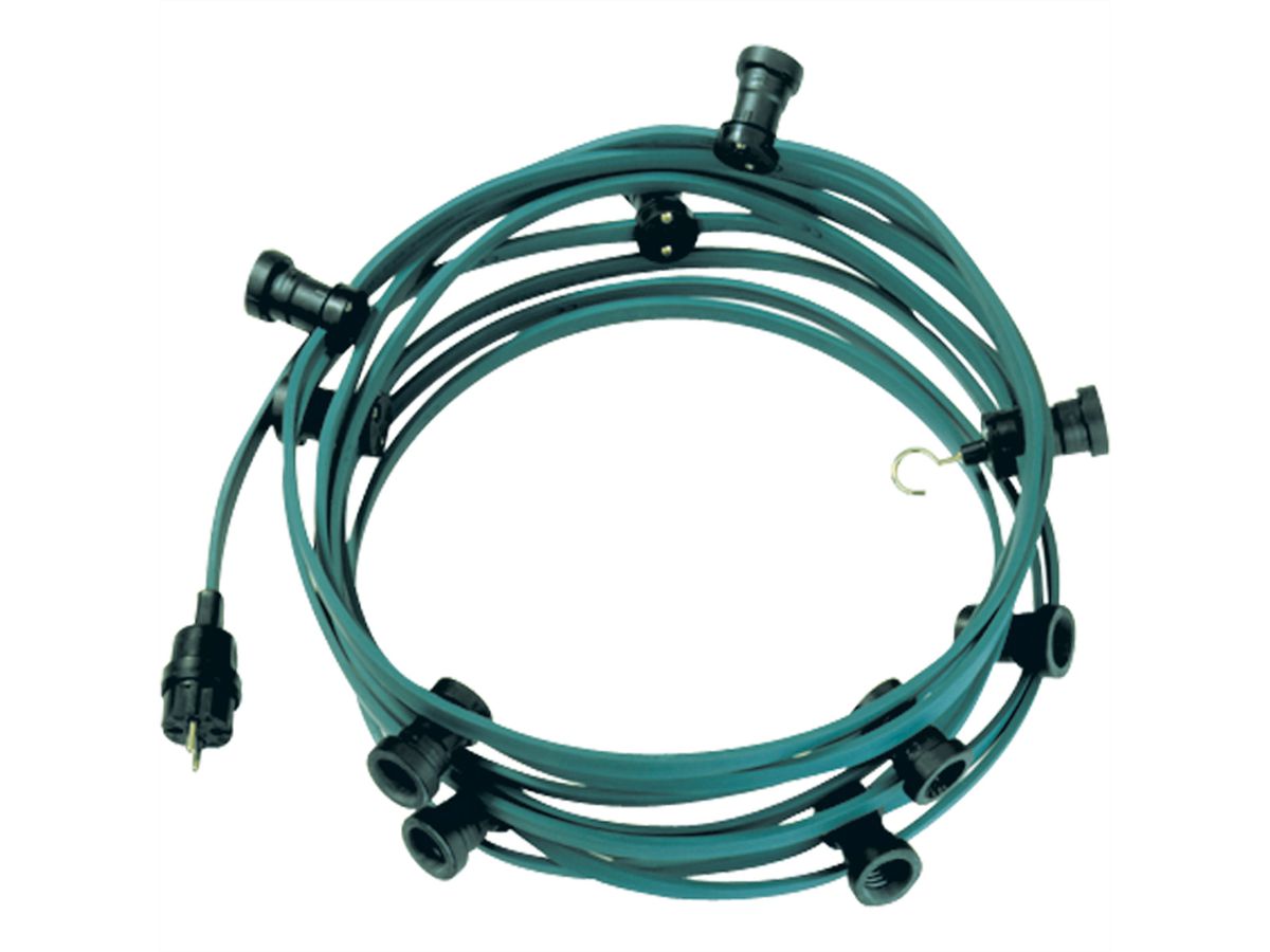 BACHMANN Lichterkette, 20 Fassungen, 20 m