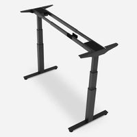 WRK21 Tischgestell Work Schwarz , 100-180 x 60 / 66,5-130,5cm Höhe