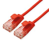 ROLINE GREEN Cordon Data Center UTP Cat.6A (Classe EA), LSOH, slim, rouge, 2 m