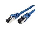 VALUE S/FTP-(PiMF-) Patchkabel Cat.8 (Class I), LSOH, PoE, Litzendraht, blau, 2 m