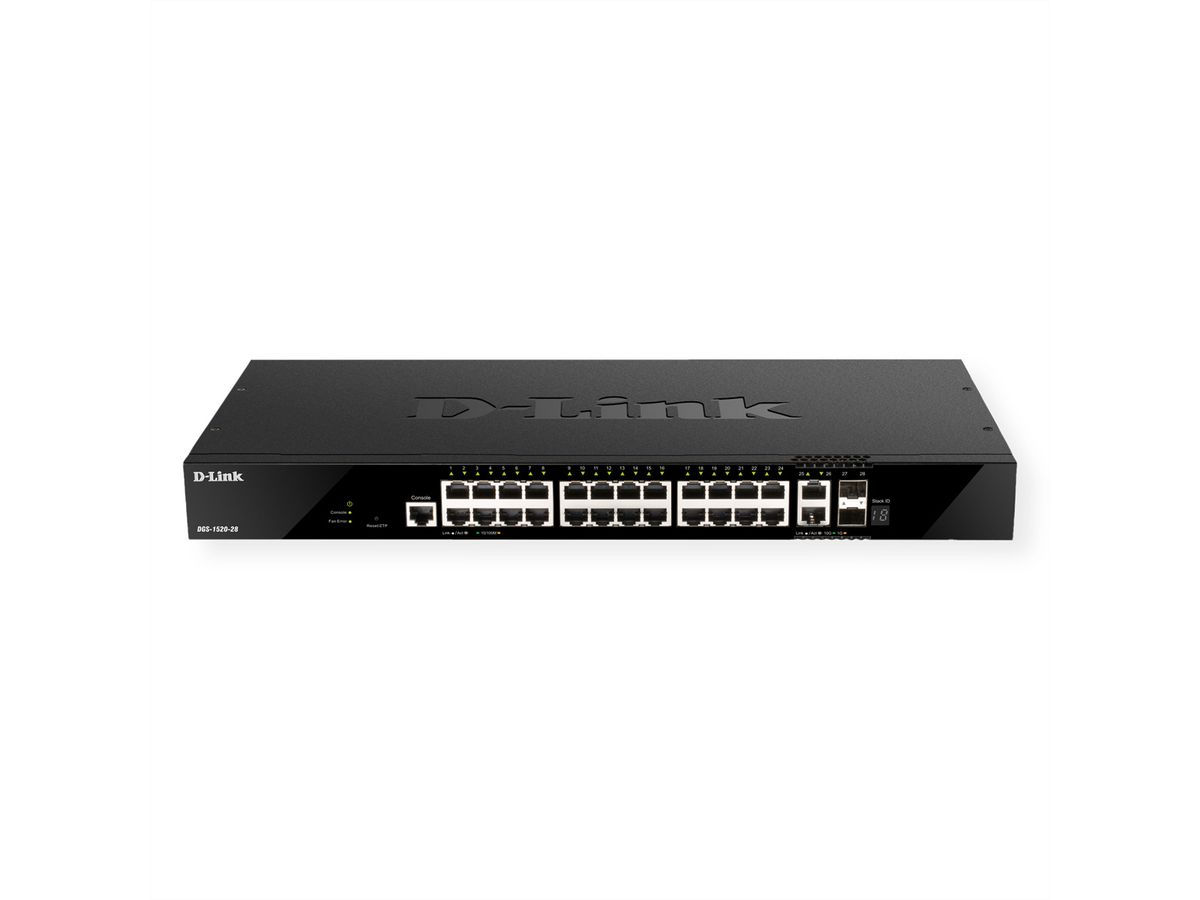 D-Link DGS-1520-28/E 28-Port Smart Managed Gigabit Stack Switch 4x 10G