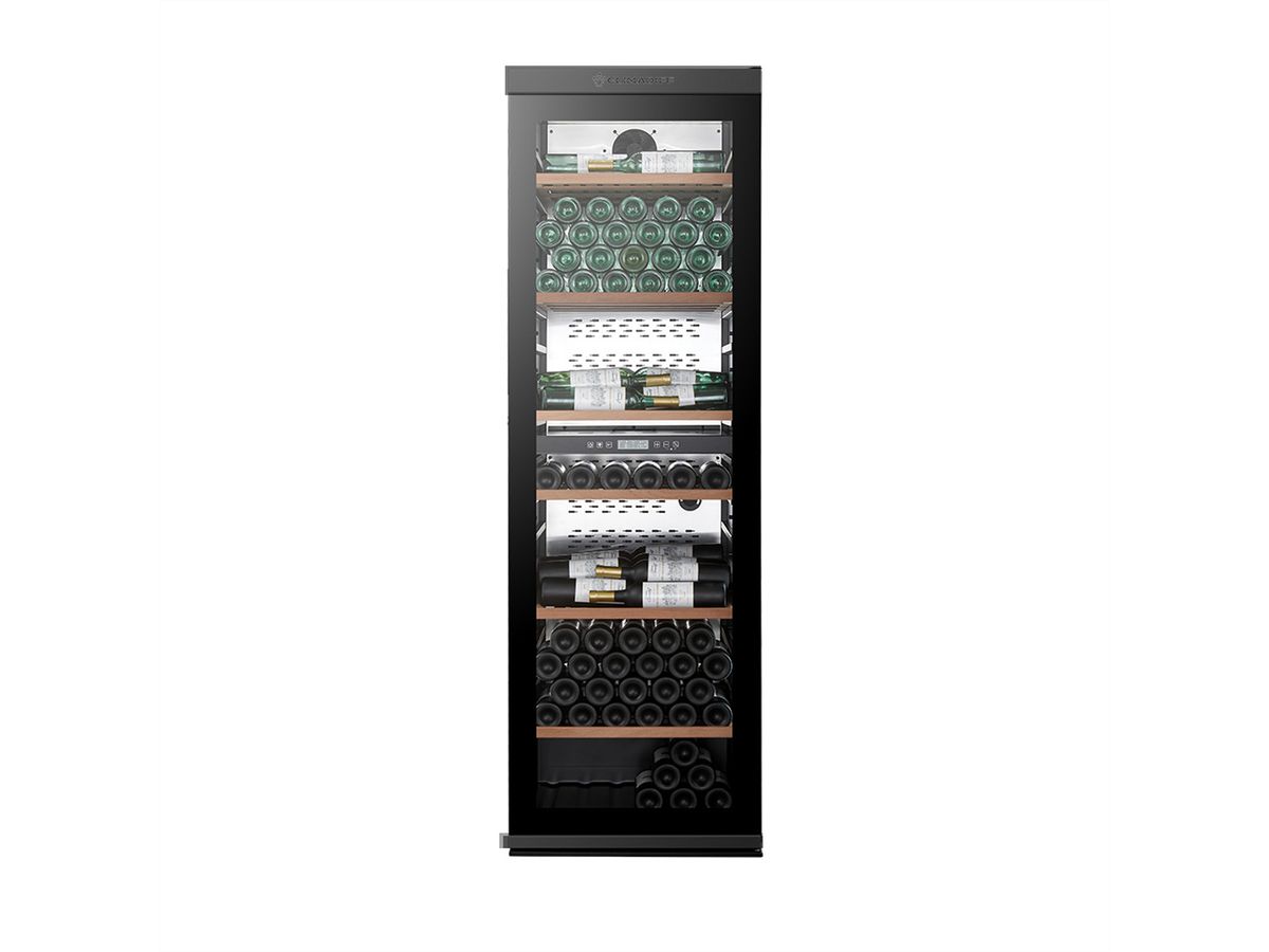 Climadiff Weinkühlschrank MILLESIME240DB, Freistehend, 2 Zonen, 237 Flaschen