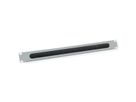 VALUE Passe-câbles 19" 1 UH avec brosse et décharge de traction, gris