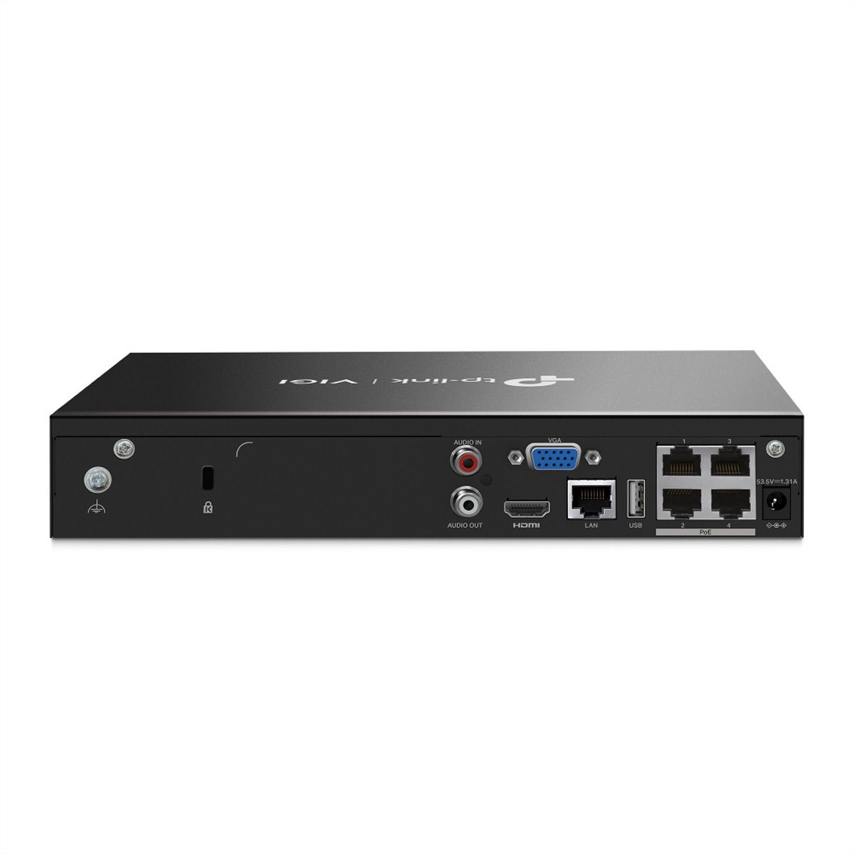 TP-Link NVR1004H-4P NVR Enregistreur vidéo en réseau 4-CH, 4x PoE