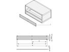 SCHROFF Face avant 1 U, 28 F, Montage horizontal sur rail, 2,5 mm, alu, face vue anodisée, face d'appui conductrice